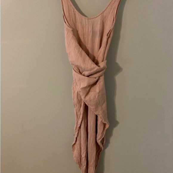 Hatch maternity wraparound jumpsuit Iris gingham 1 small pink - Picture 3 of 3